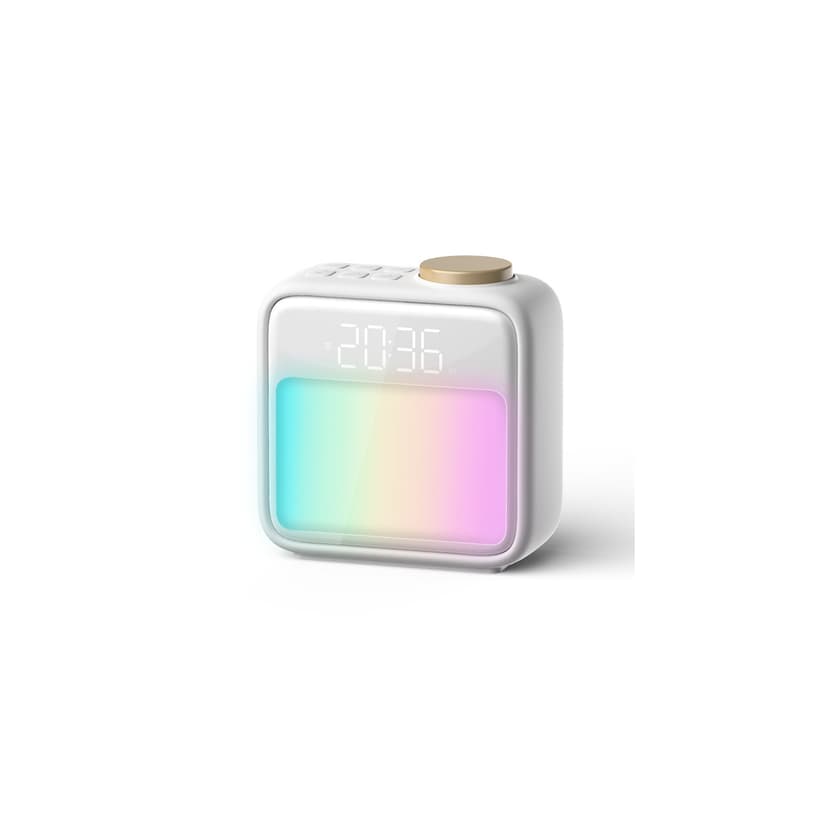 Sunrise Alarm Clocks for Bedroom,Digital Clock with Sound Machine Night Light,Rechargeable Alarm Clock for Kids Heavy Sleepers Teens Living Room