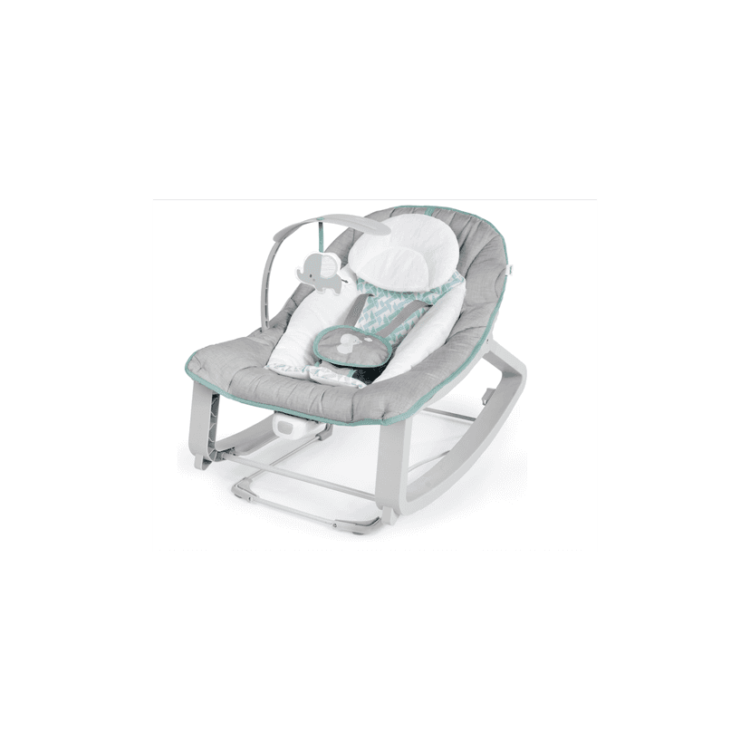 Ingenuity Keep Cozy 3-in-1 Grow with Me Vibrating Baby Bouncer, Seat & Infant to Toddler Rocker, Vibrations & Toy Bar, 0-30 Months Up to 40 lbs (Weaver)