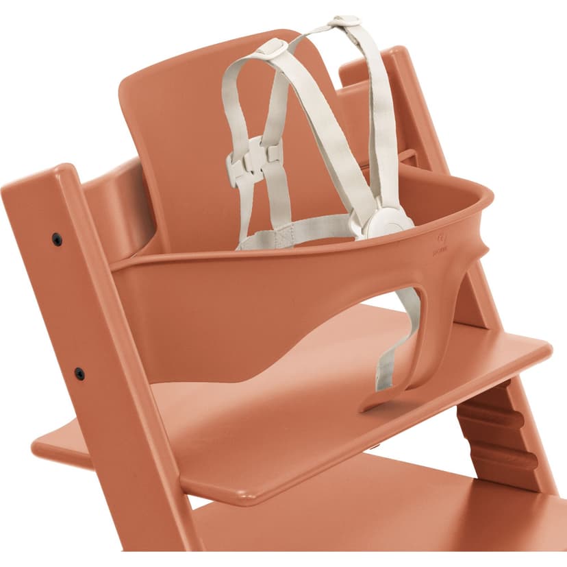 Tripp Trapp Baby Set2 with Harness & Extended Gliders - Terracotta