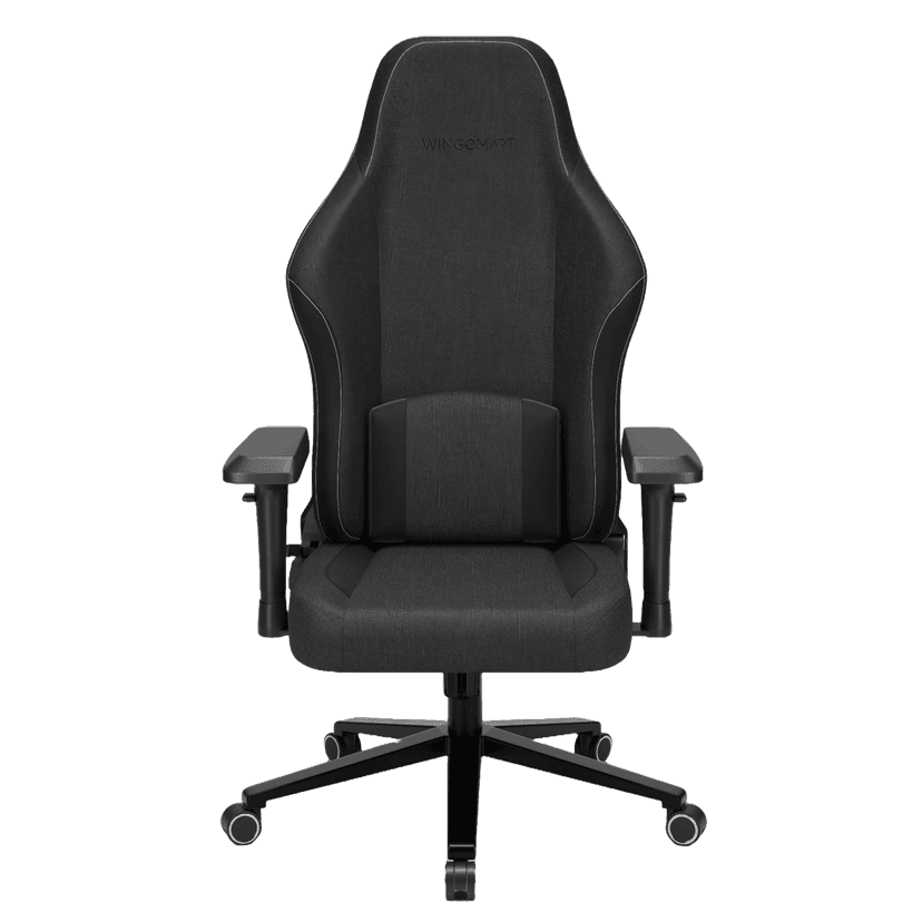 WINGOMART Ergonomic Gaming Chair with Memory Foam Support & 4D Armrests – High-Back 180° Reclining Linen Executive Office Chair with Flat Alloy Base for Premium Comfort