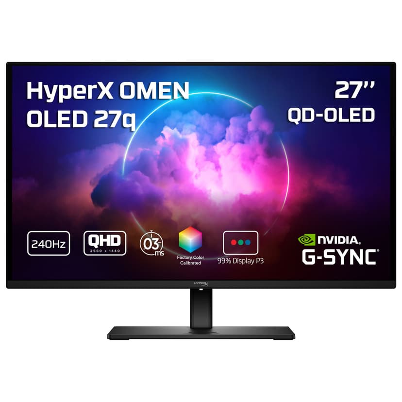 HyperX Omen 27q 27" QHD 240Hz 0.03ms GTG OLED G-Sync FreeSync Gaming Monitor - Black - Only at Best Buy