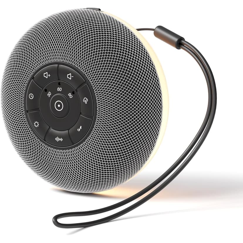 Portable Sound Machine, Long Battery with Loud Bluetooth Speaker, 39 Special Soothing Sounds, White Noise Sound Machine for Sleeping