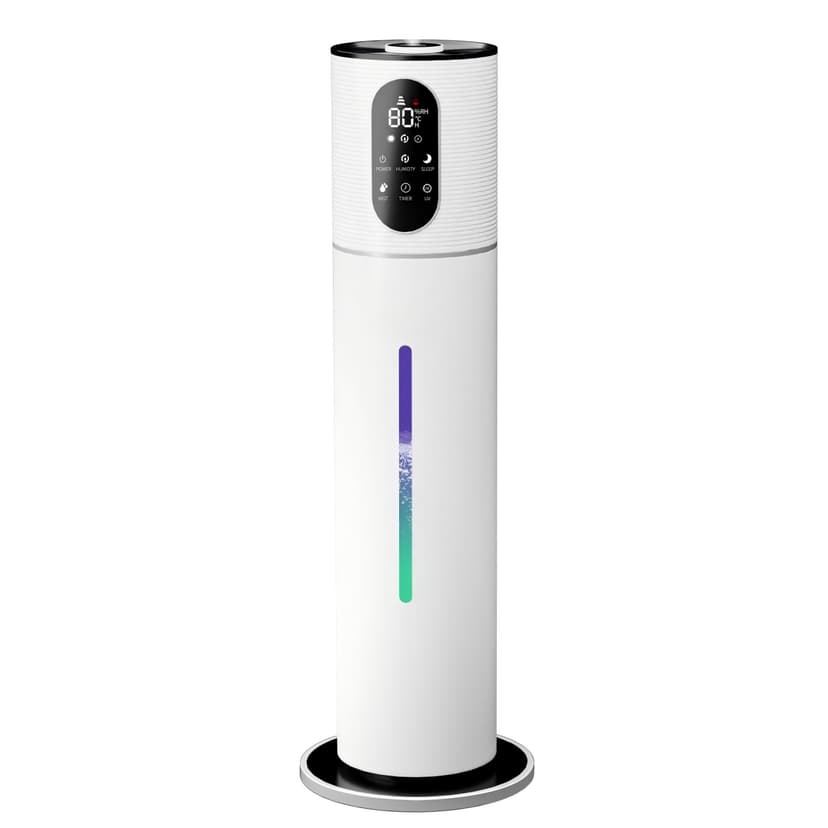 Humidifiers for Bedroom Large Room, 9L/2.37Gal Ultrasonic Cool Mist Humidifier Top Fill Last Up to 52H with 360°Nozzle,Sleep Mode,Night Light,Quiet Large Humidifier for Baby,Home,O