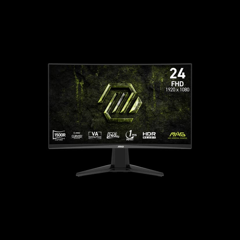 MSI 24" 1920 x 1080 (FHD) 240Hz 4ms (GTG) Curved VA Gaming Monitor Tilt adjustable (MAG 245C X24)