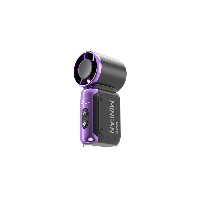 Gray K813 Handheld Fan - Cooling Power, Small Handheld Fan with Mecha Style - Cool and Portable