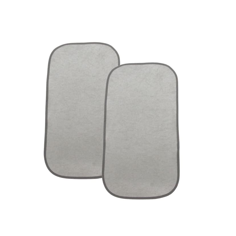 Baby Diaper Pads - Rectangular Changing Mat - Soft Absorbent - Gray - One Size - 2pcs