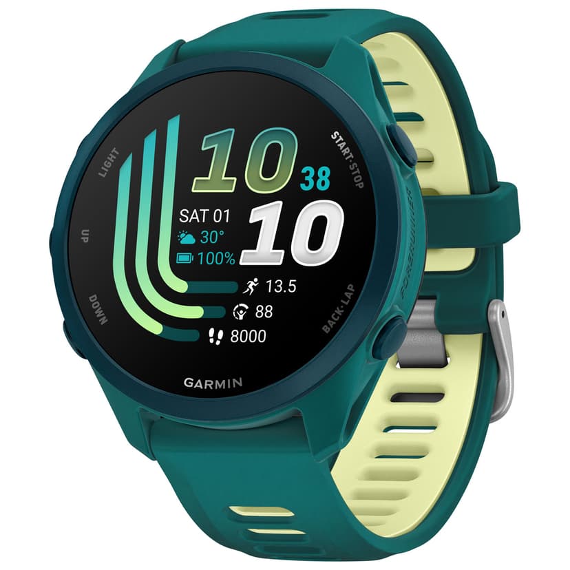 Garmin Forerunner 170 Music AMOLED Bluetooth GPS Running Smartwatch - Citron