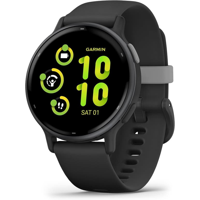 Garmin Vivoactive 5 GPS Smartwatch - Slate Aluminum and Black (010-02862-10)