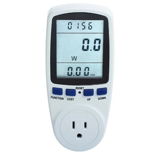 MegaPower (TM) Plug Power Meter Monitor Energy Watt Voltage Amps Meter with Electricity Usage Monitor, Reduce Your Energy Cost