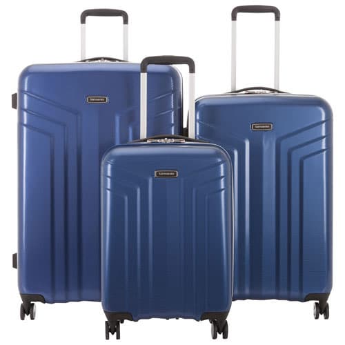 Samsonite Symphony DLX 3-Piece Hard Side 4-Wheeled Luggage Set - Navy - Only at Best Buy