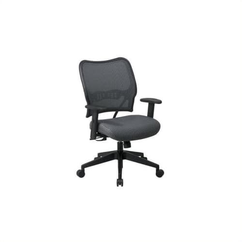 Deluxe VeraFlex Office Chair with Fabric Seat Charcoal Gray