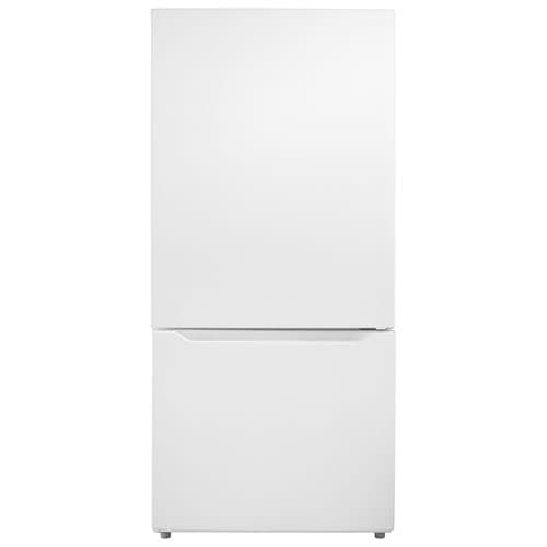 Insignia 30" 18.6 Cu. Ft. Energy Star Bottom Freezer Refrigerator (NS-RBM18WH0-C) - White - Only at Best Buy