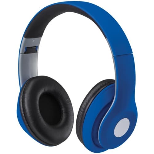 iLive Bluetooth On-Ear Headphones, Includes 3.5mm Audio Cable and Micro USB to USB Cable, Matte Blue (IAHB48MBU)