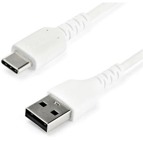 StarTech 1 m / 3.3 ft USB 2.0 to USB C Cable - High Quality USB 2.0 Cable - USB Cable - White - USB Data Transfer Cable