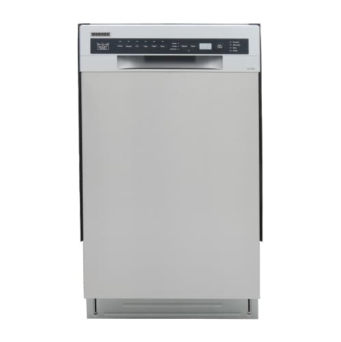 KUCHT Professional 18-inch Front Control Dishwasher in Stainless Steel with Stainless Steel Tub and Multiple Filter System