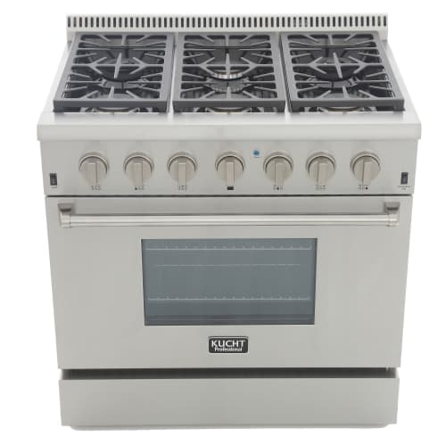KUCHT Professional 36-inch 5.2 cu. ft. Dual Fuel Range for Propane Gas
