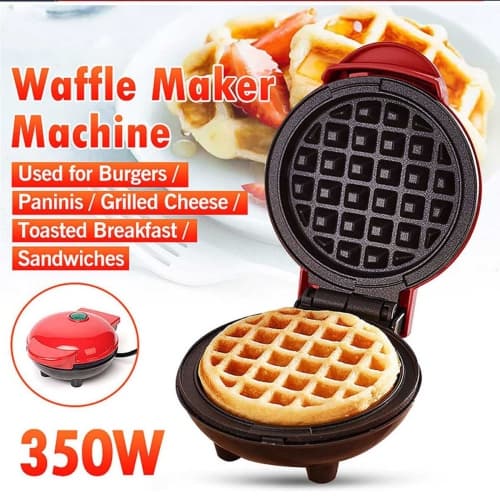 ISTAR Mini Waffle Maker Machine for Individual Waffles, Paninis, Hash Browns, & Other on The go Breakfast, Lunch, or Snacks