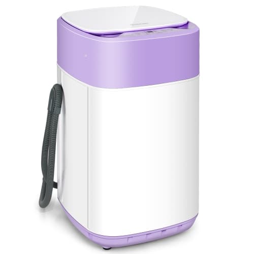 Costway 1.0 Cu. Ft. (IEC) Compact / Portable Washer with Turbo/Speed Wash - Purple