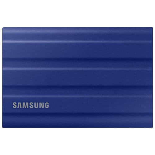 Samsung T7 Shield 1TB USB 3.2 External Solid State Drive (MU-PE1T0R/AM) - Blue