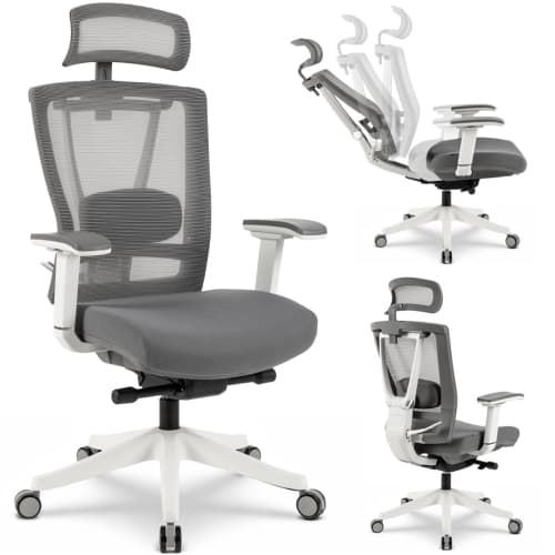 MotionGrey Cloud Mesh Ergonomic Office Chair with Adjustable Armrest High Mesh - Desk Computer Chairs Perfect for Home Gaming And Commercial Offices - White - Only on Best Buy