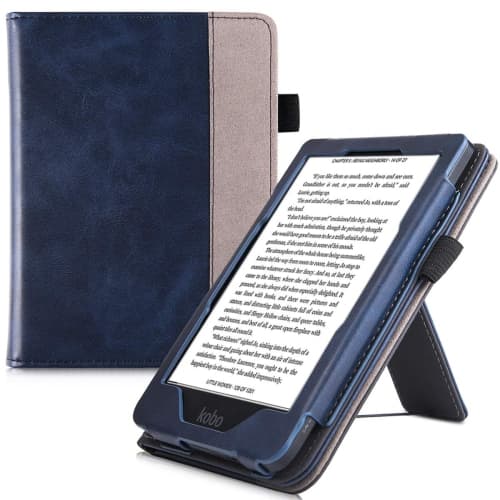 BOZHUORUI Stand Case for Kobo Clara HD eReader (Model N249 - 2018 Release) - Premium PU Leather Protective Sleeve Cover with