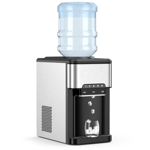 Costway 3-in-1 Water Cooler Dispenser with Built-in Ice Maker w/ 3 Temperature Settings