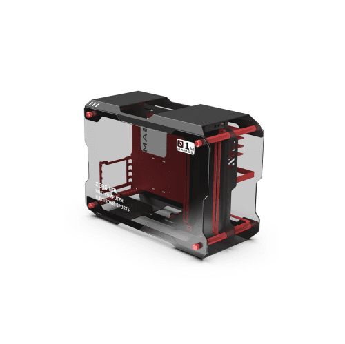 H.E. ZC-01M Mini Tempered Glass Computer Case Support 120MM/ 240mm Radiator Support M-ATX /ITX Motherboard USB 3.0 -Black