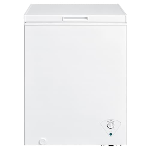 Midea 5.0 Cubic Feet Chest Freezer With Removable Basket, Adjustable Temperature, For Kitchen Garage Apartment Office - White (MRC050S0AWW)