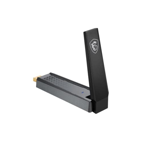 MSI AX1800 WiFi USB Adapter, WiFi 6, MU-MIMO, 802.11ax Dual-Band Gigabit Wireless, Plug and Play, High-Speed Long Range USB Gaming Adapter