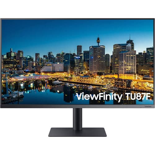 Samsung 32" 4K UHD 60 Hz 5ms GTG VA LED V-Sync Monitor (LF32TU874VNXGO) - Dark Blue, Gray