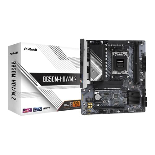 ASRock B650M-HDV/M.2 Socket AM5 Ryzen 7000 Micro ATX Motherboard