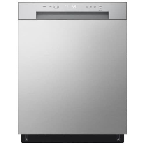 LG 24" 52dB Front-Control Sense Clean Dynamic Dry Dishwasher ENERGY STAR (LDFC2423V) - Platinum Silver