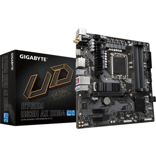 Gigabyte B760M DS3H AX DDR4 Ultra Durable B760M DS3H AX DDR4 Desktop Motherboard (B760MDS3HAXDDR4)