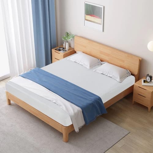 Mattress, Memory Foam Mattress 8 Inch Gel Mattress King for Cool Sleep Pressure Relief, Medium Firm King Mattress CertiPUR-US Certified/Bed-in-a-Box/Pressure Relieving