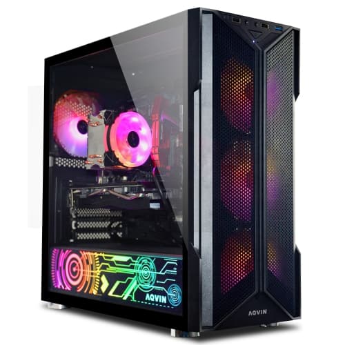 Gaming PC - Intel Core i7 Processor, 16GB DDR4 RAM, 512GB Nvme SSD, GeForce GTX 1660 Super 6GB HDMI, WiFi, Windows 11 Pro - Refurbished(Excellent)