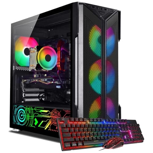 Gaming PC Tower ~ Intel Core i7 Processor, 32GB DDR4 RAM, 512GB Nvme SSD, GeForce GTX 1660 Super 6GB GDDR5, WiFi, Windows 11 Pro - Refurbished (Excellent)
