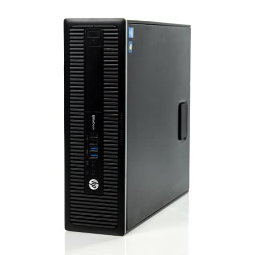 Refurbished (Good) - HP EliteDesk 800 G1 SFF Desktop Computer, Intel Core i5-4590 3.30GHz, 8GB RAM, 500GB SSD, Wifi, Windows 10 Pro