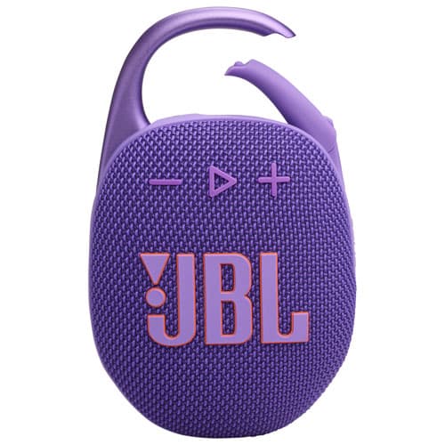 JBL Clip 5 Waterproof Bluetooth Wireless Speaker - Purple