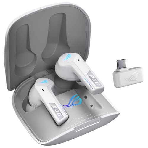 ASUS ROG Cetra SpeedNova In-Ear Noise Cancelling Truly Wireless Headphones - White