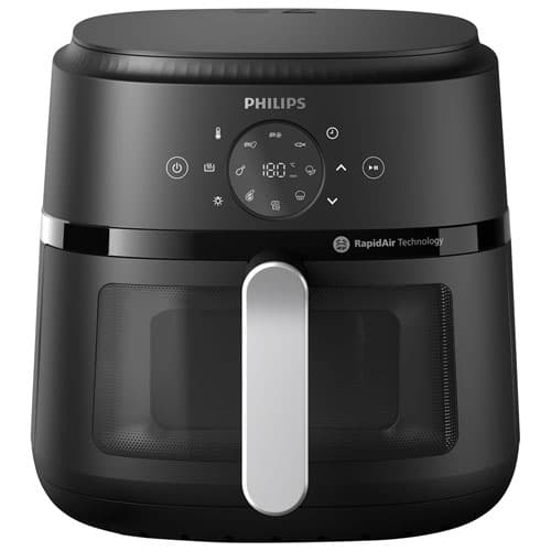 Philips 2000 Series Air Fryer with Window - 6.2L (6.6QT) - Black - Only at Best Buy