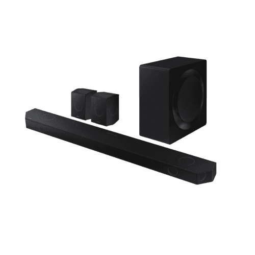 Samsung HW-Q990D/ZC 11.1.4 Channel Sound Bar with Wireless Subwoofer & Up-Firing Rear Speakers - Graphite Black OPEN BOX 10/10