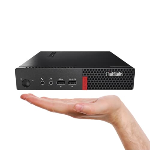 Refurbished (Good) - Lenovo ThinkCentre M710q Mini Windows 11 Pro Desktop Computer Tiny PC (Intel Core i5 7th Gen/ 32GB DDR4 RAM/ 1TB NVMe SSD/ Wireless Keyboard Mouse)