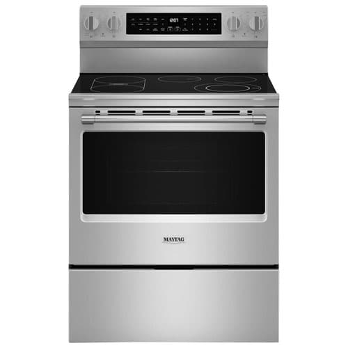Maytag 30" 5.3 Cu. Ft. True Convection 5-Element Electric Air Fry Range (YMFES8030RZ) - Stainless Steel