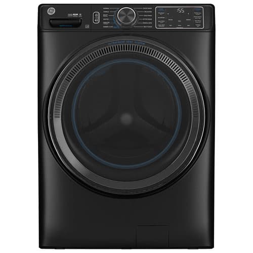 GE 5.0 Cu. Ft. (IEC) Front Load Washer with SmartDispense, UltraFresh Vent, Steam, Microban, and Wi-Fi - Energy Star (GFW655SPVDS) - Graphite