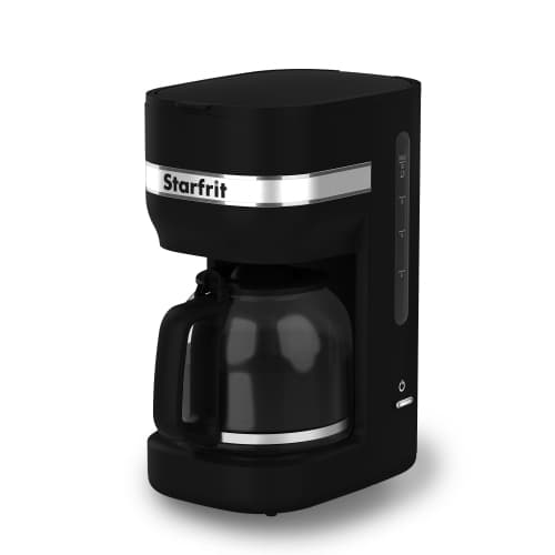 Starfrit 10 Cup Coffee Machine with Lift Top Filter Holder in Black