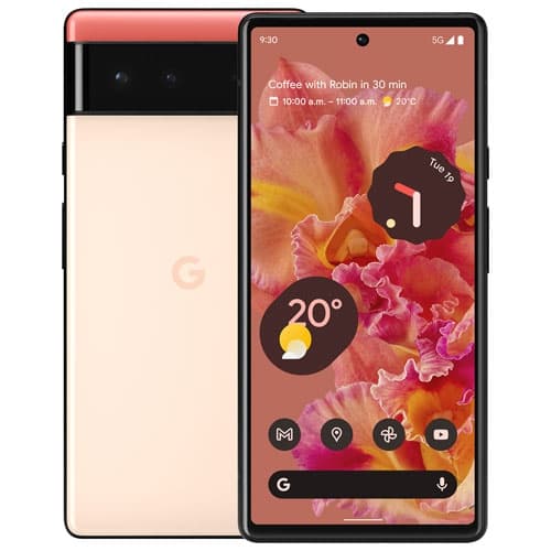 Refurbished (Fair) - Google Pixel 6 128GB - Kinda Coral - Unlocked