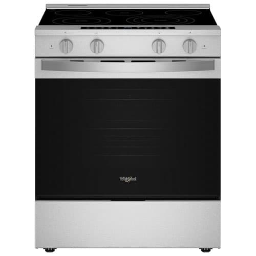 Whirlpool 30" 5.3 Cu. Ft. Self-Clean Slide-In Electric Air Fry Range (YWSES7530RZ) -Fingerprint Resistant Stainless
