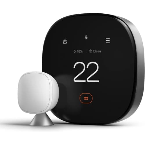 New Premium Smart Thermostat with Smart Sensor and Air Quality Monitor - Programmable Wi-Fi Thermostat - Works with Siri, Alexa, and Google Assistant