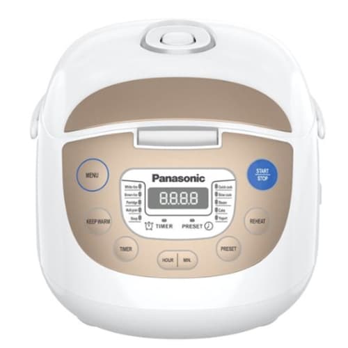 Panasonic Multi-Function 6-Cup Rice Cooker, Micro Controlled, SRZC123N, in Champagne colour, 6-Cup Multi-Rice Cooker- Open Box