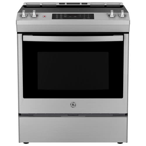 Open Box - GE Profile 30" 6.2 Cu. Ft. 5-Element Electric Air Fry Range (PCB905YVFS) - Scratch & Dent
